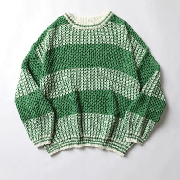 Plus Two Tone Drop Shoulder Sweater - Picture 3 of 6